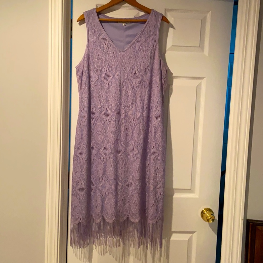 Size 16 Purple Harlow Flapper Inspired Dress